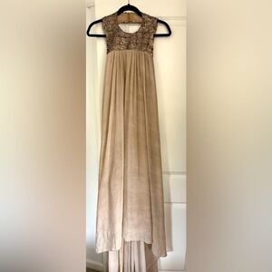 Obakki Runway Long Halter Dress